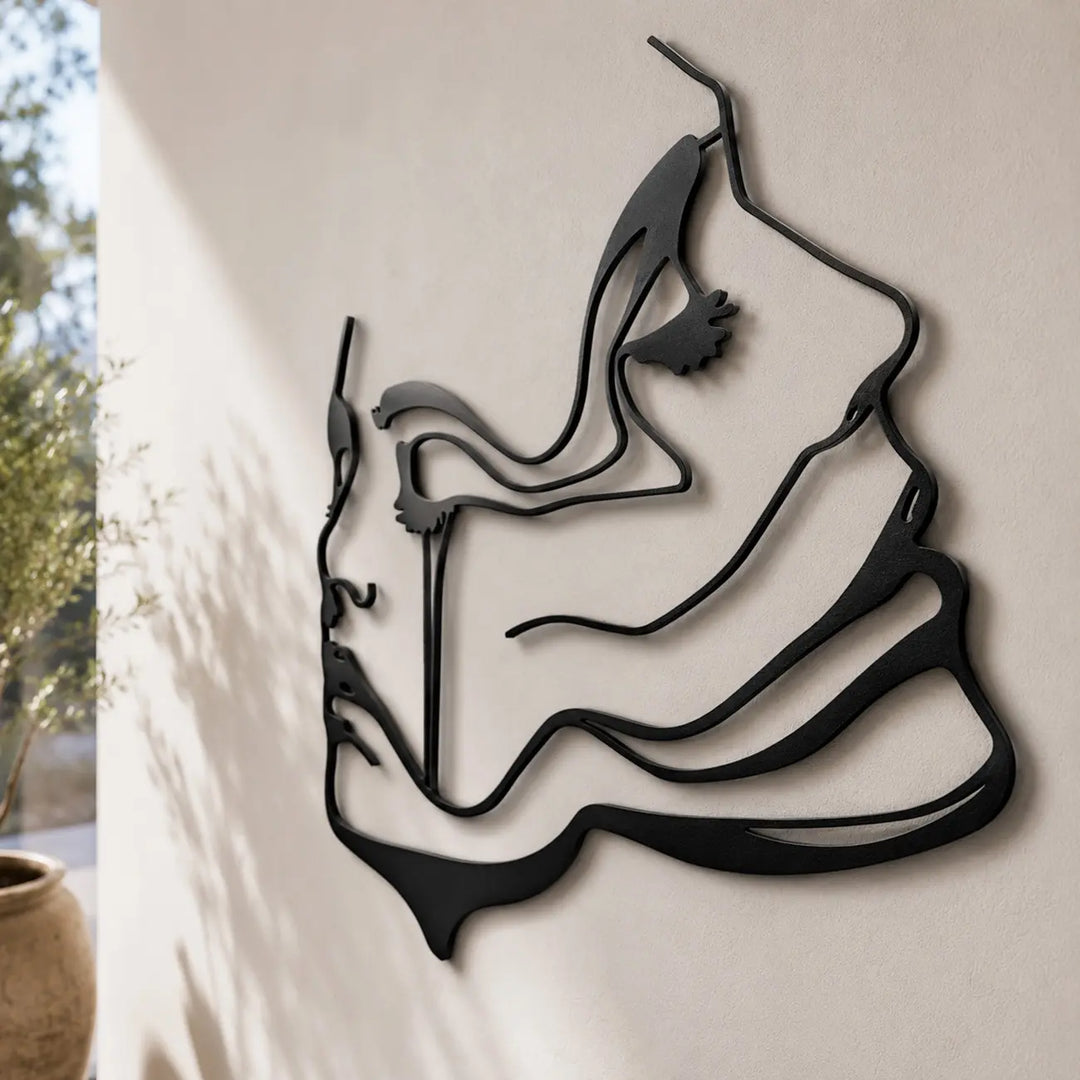 Metalen Wanddecoratie Mensen