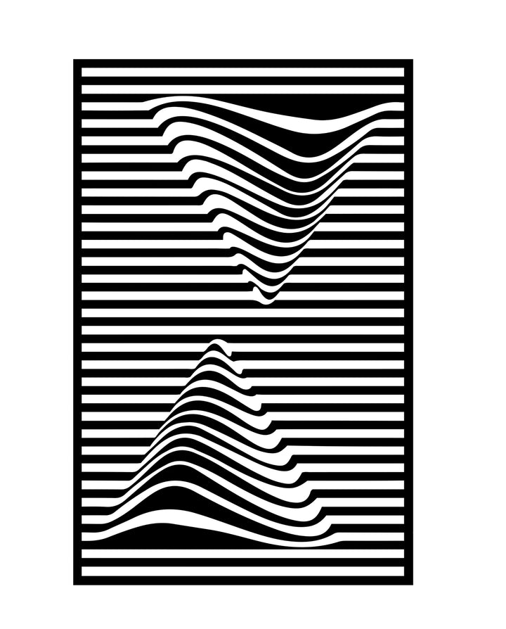 Optical Wave | Metalen Wanddecoratie