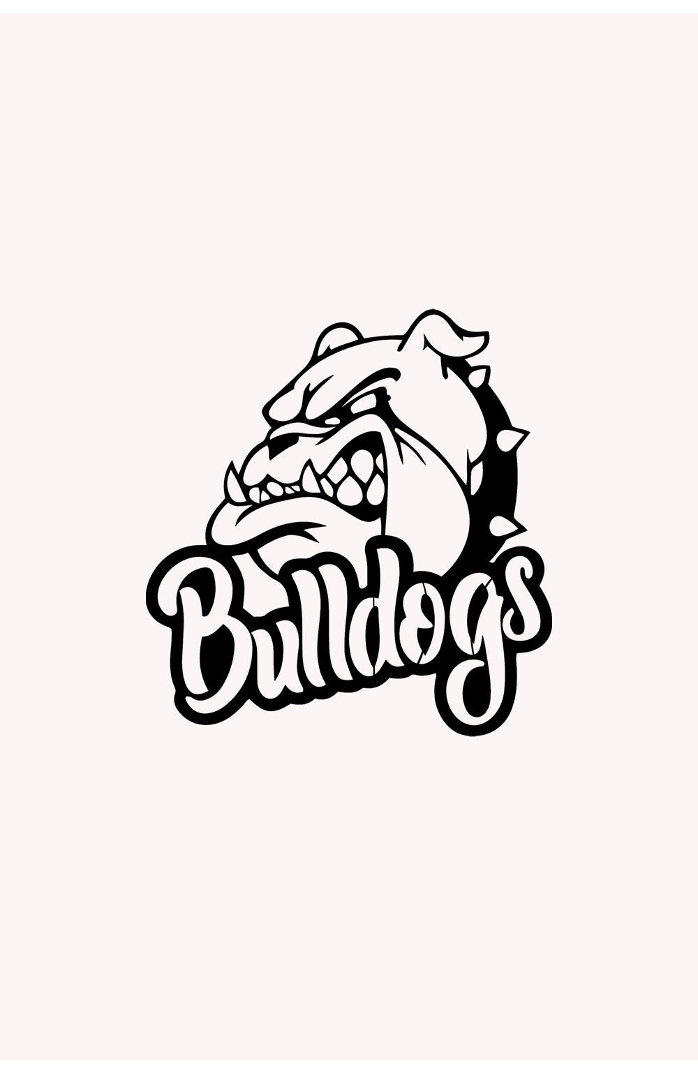 Bulldogs Logo | Metalen Wanddecoratie