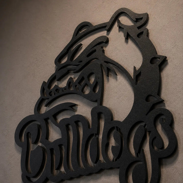 Bulldogs Logo | Metalen Wanddecoratie