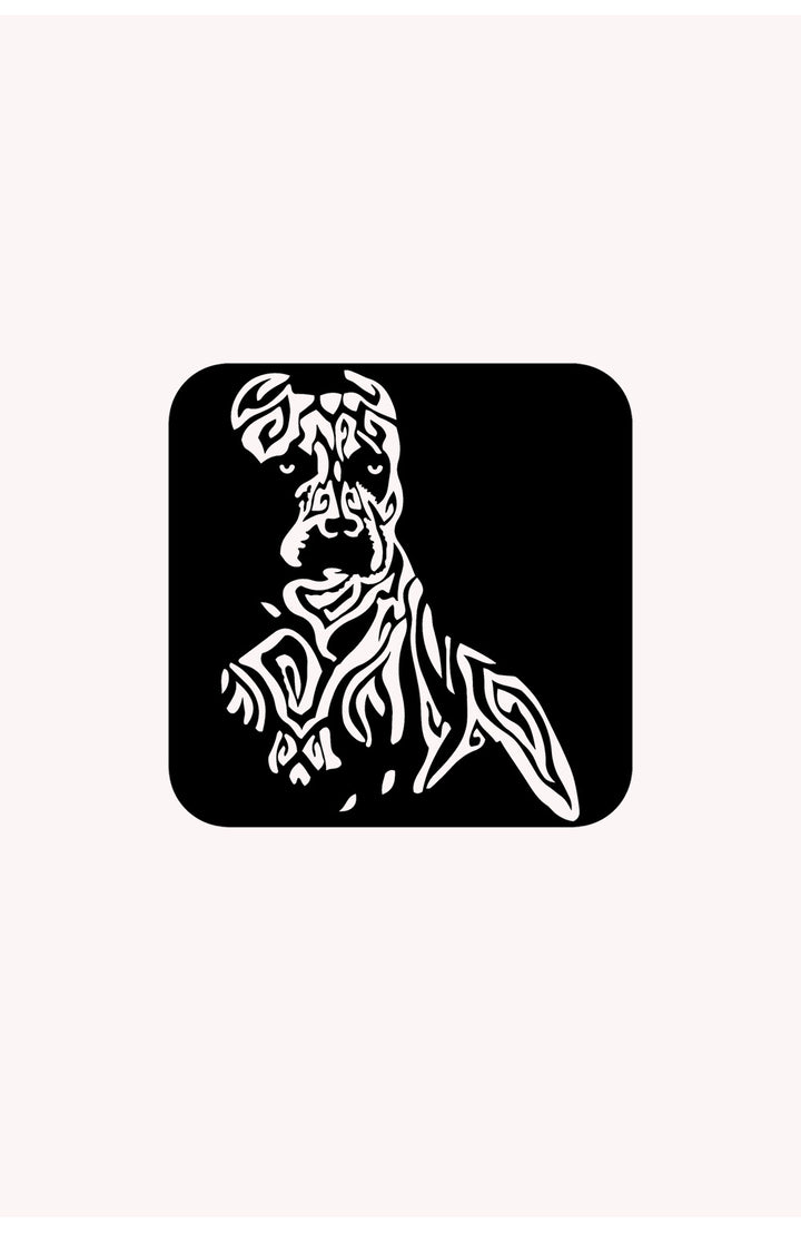 Duitse Dog Tribal Paneel | Metalen Wanddecoratie