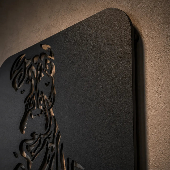 Duitse Dog Tribal Paneel | Metalen Wanddecoratie