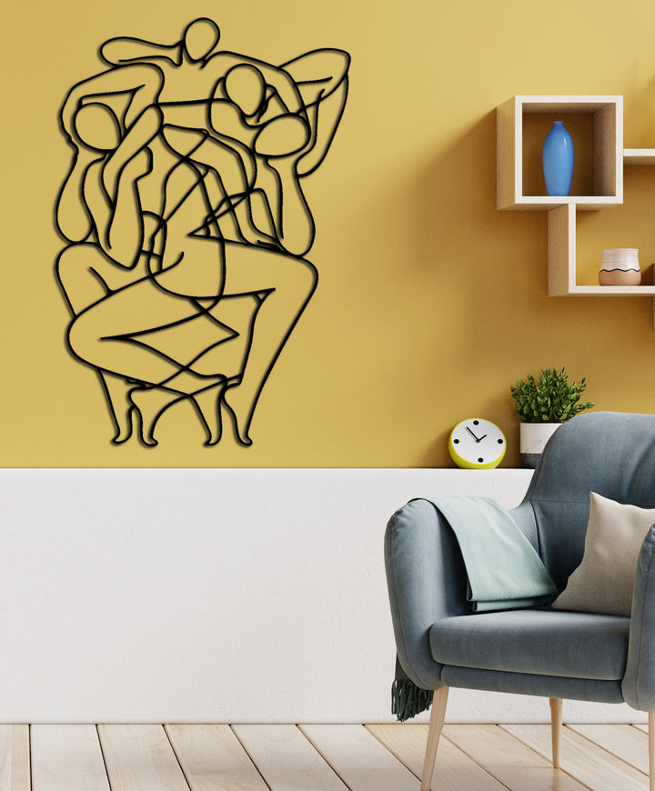 Modern Whimsical Dance | Metalen Wanddecoratie