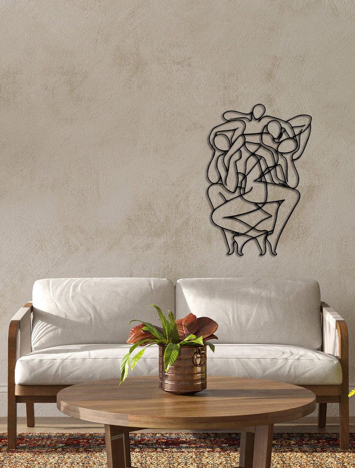 Modern Whimsical Dance | Metalen Wanddecoratie
