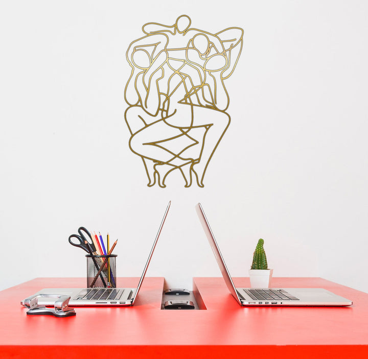 Modern Whimsical Dance | Metalen Wanddecoratie