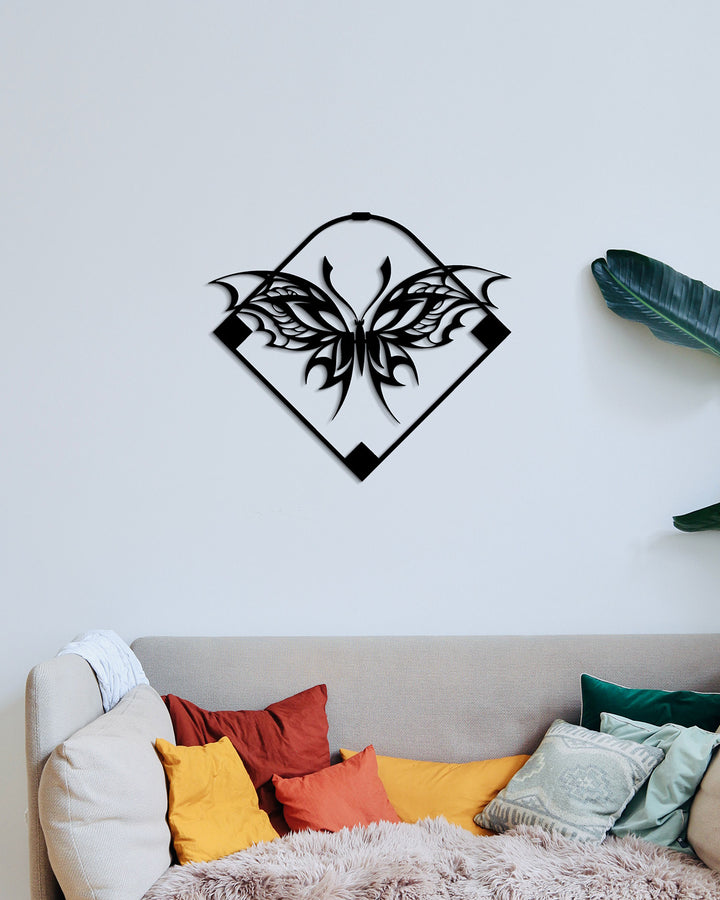 Geometrische Vlinder | Metalen Wanddecoratie