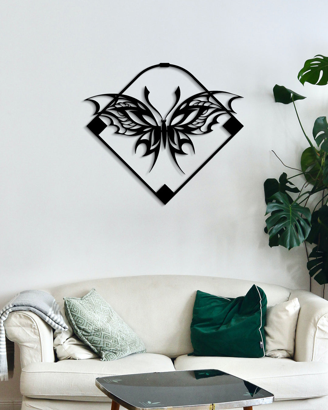 Geometrische Vlinder | Metalen Wanddecoratie