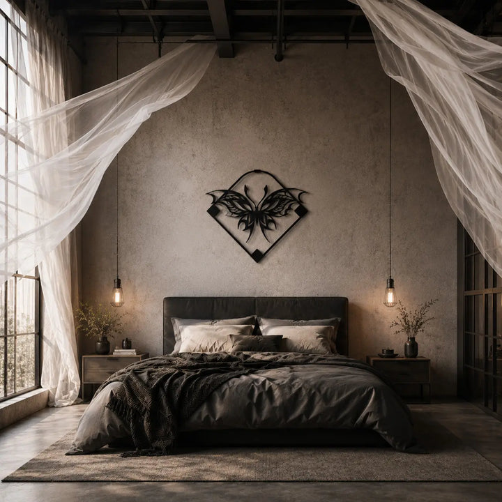 Geometrische Vlinder | Metalen Wanddecoratie