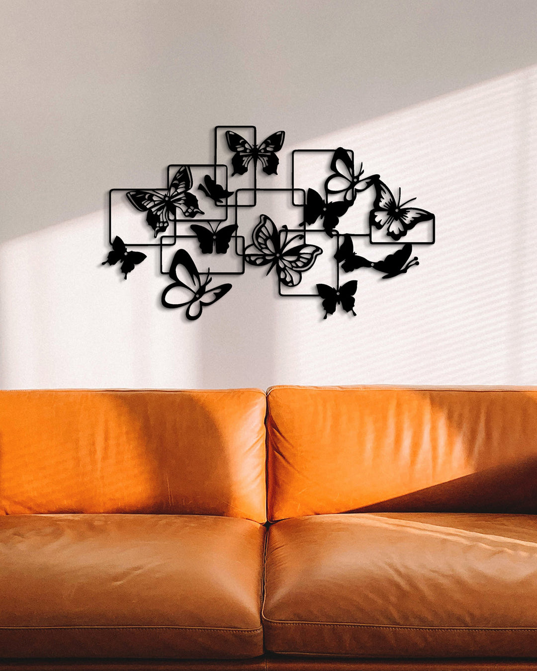 Moderne Vlinder Compositie | Metalen Wanddecoratie