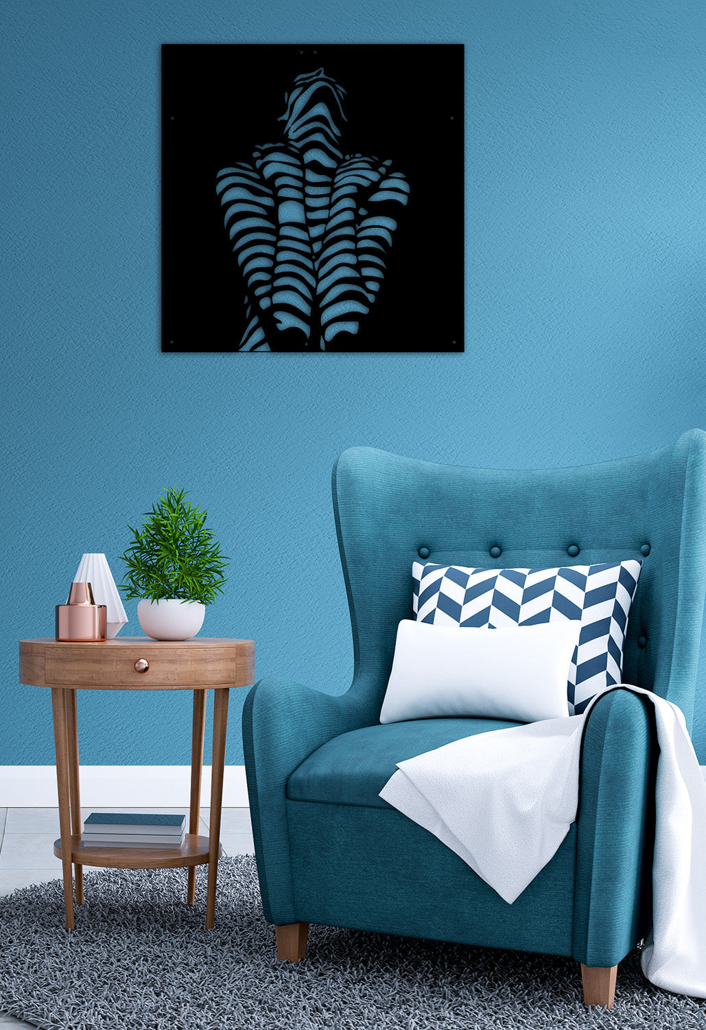 Shadow Woman | Metalen Wanddecoratie