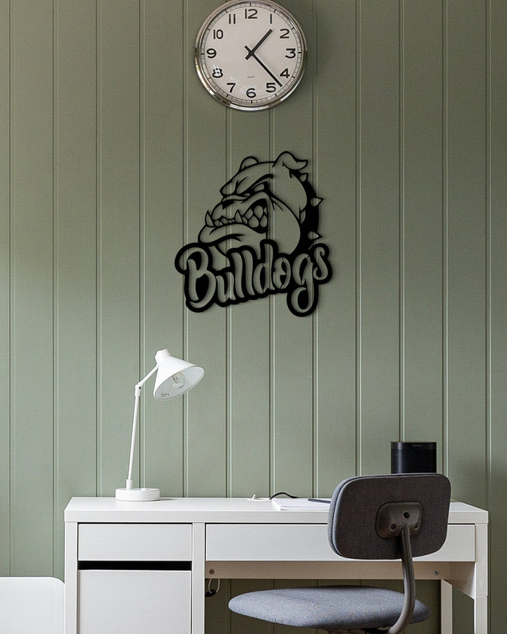 Bulldogs Logo | Metalen Wanddecoratie