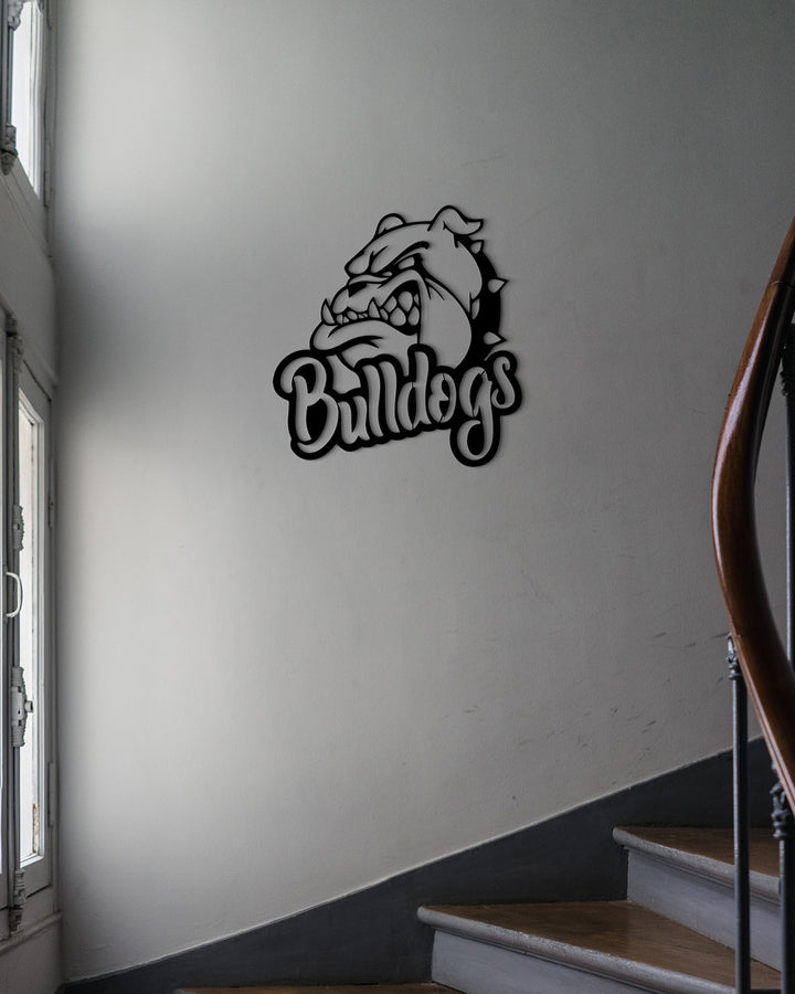 Bulldogs Logo | Metalen Wanddecoratie