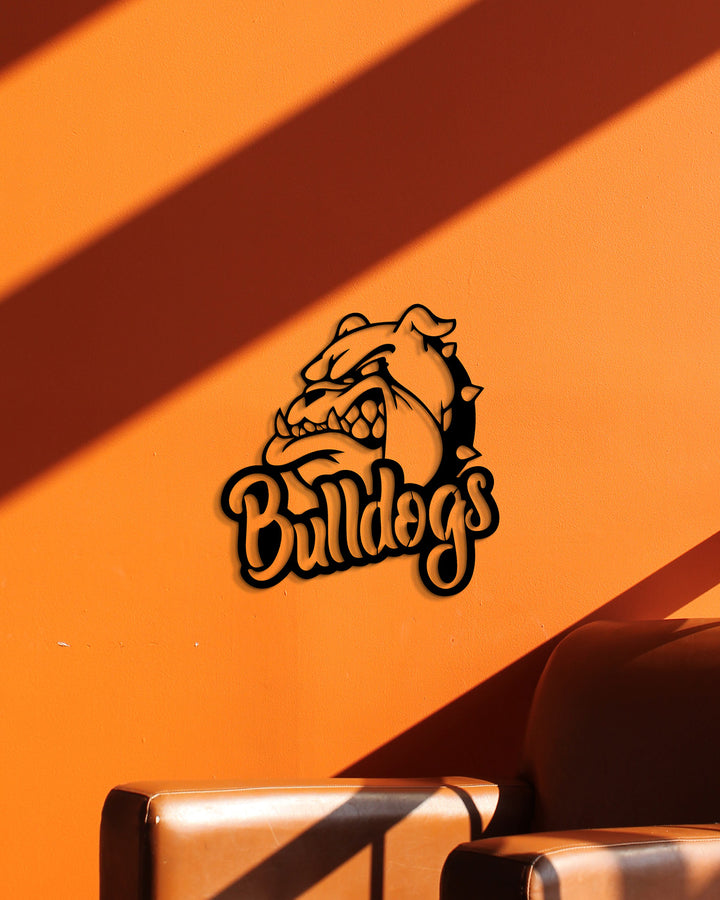 Bulldogs Logo | Metalen Wanddecoratie