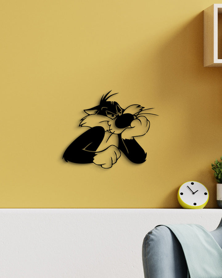 Sylvester de Kat | Metalen Wanddecoratie