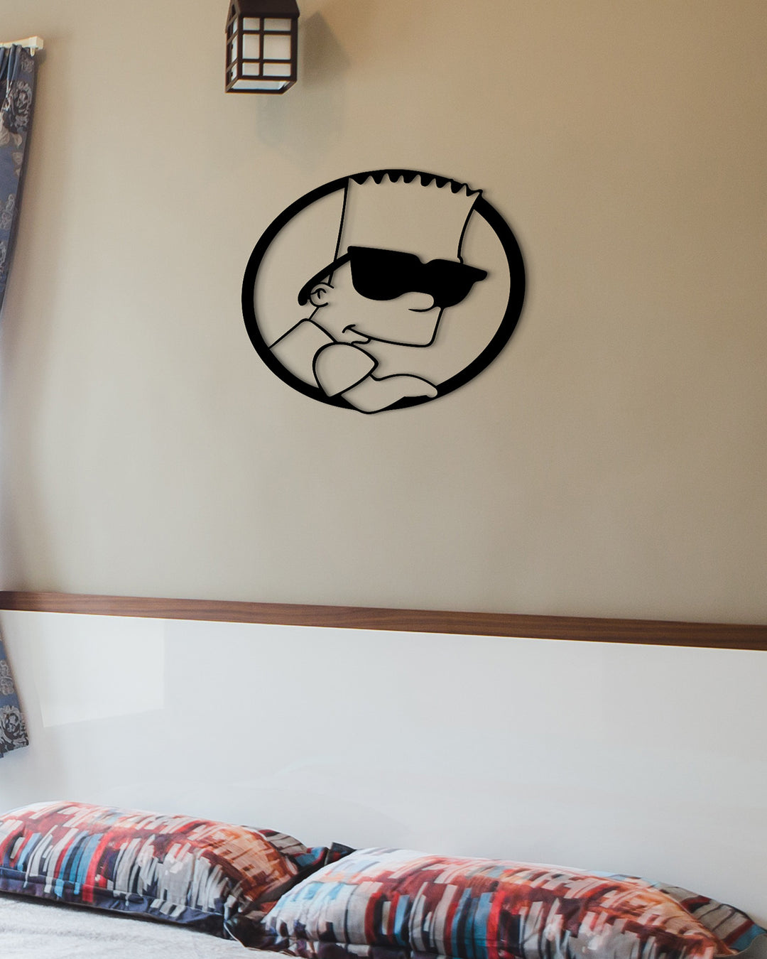 Bart Simpson met Zonnebril | Metalen Wanddecoratie