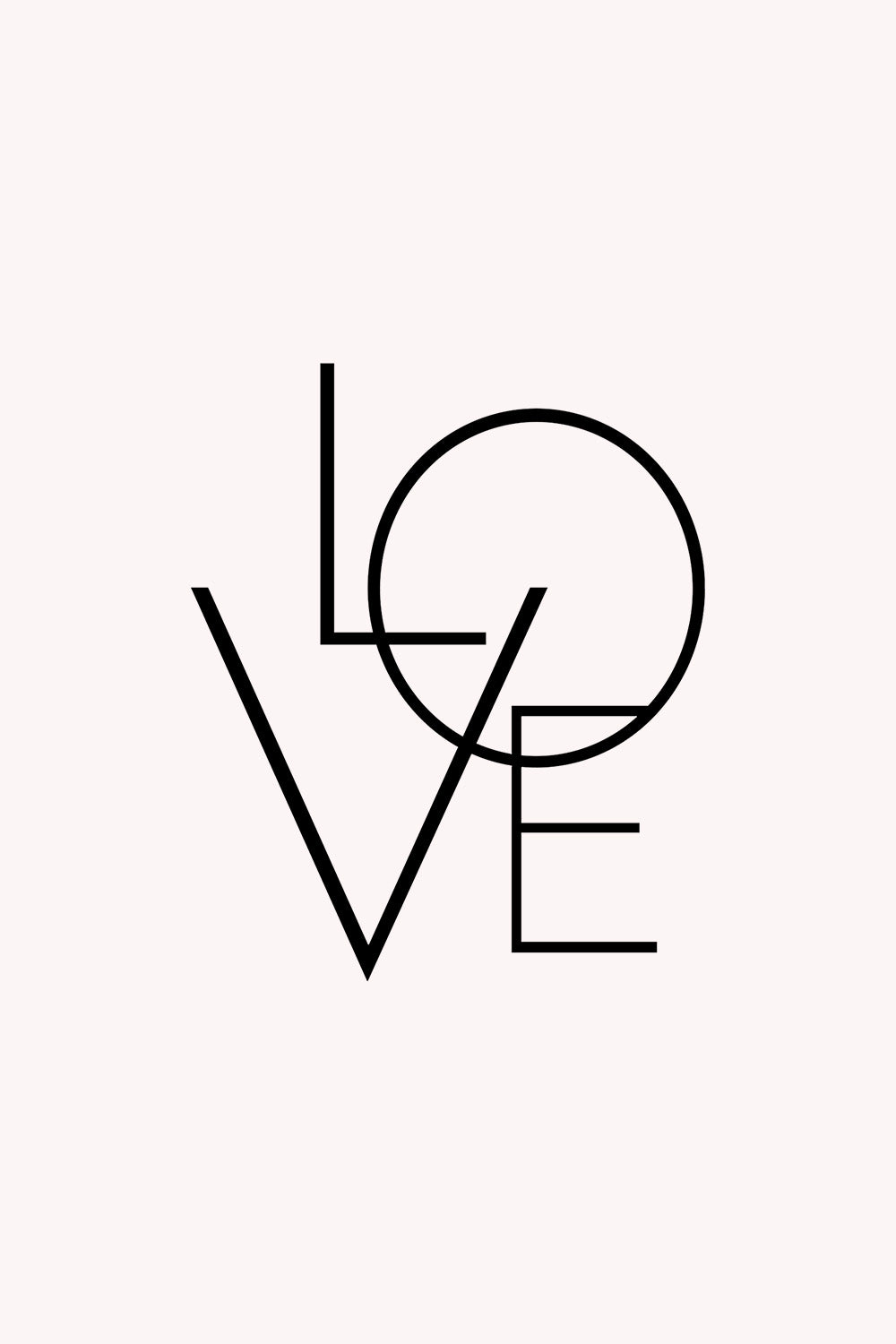 Love Typography | Metalen Wanddecoratie