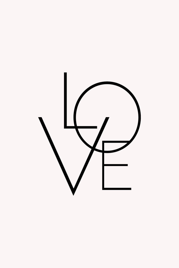 Love Typography | Metalen Wanddecoratie