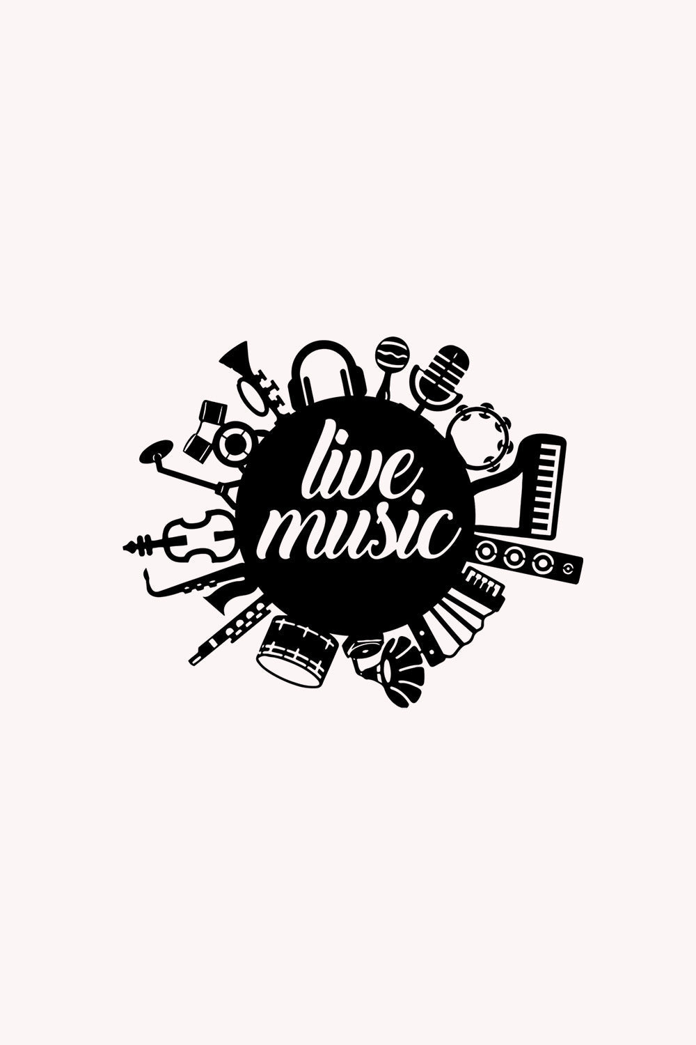 Live Music | Metalen Wanddecoratie