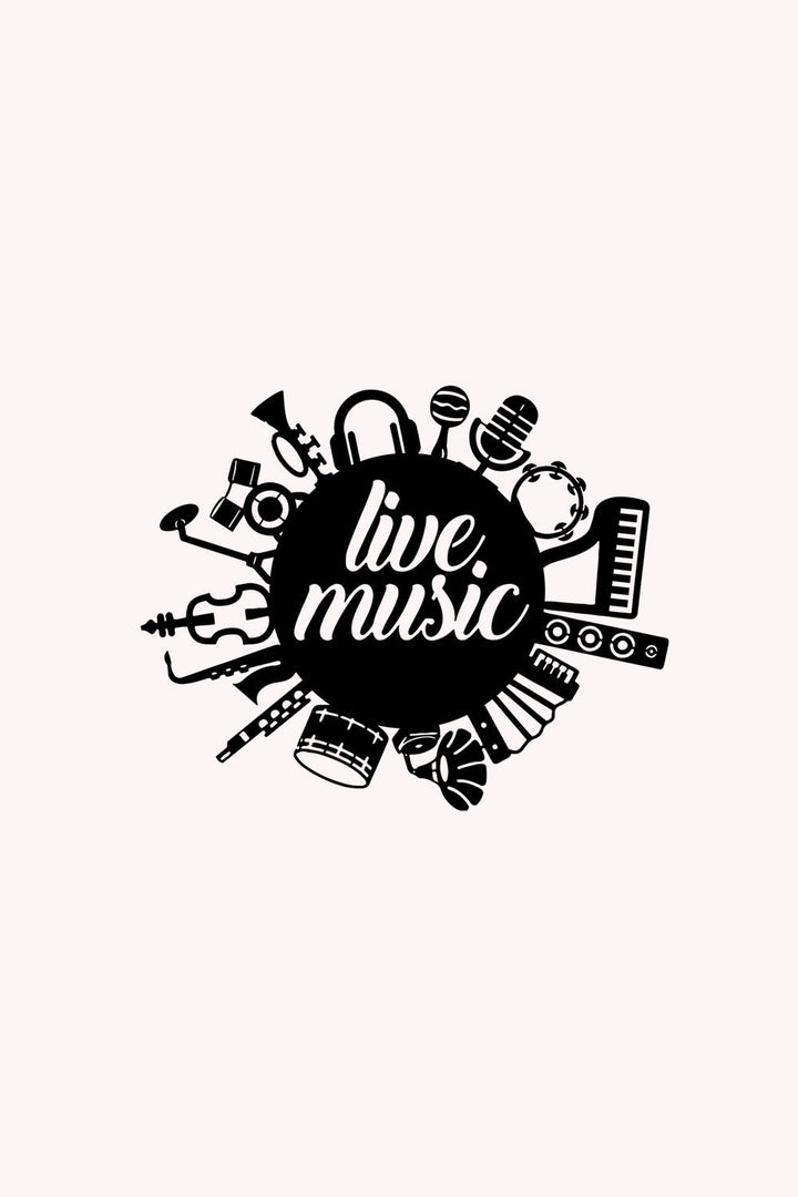 Live Music | Metalen Wanddecoratie