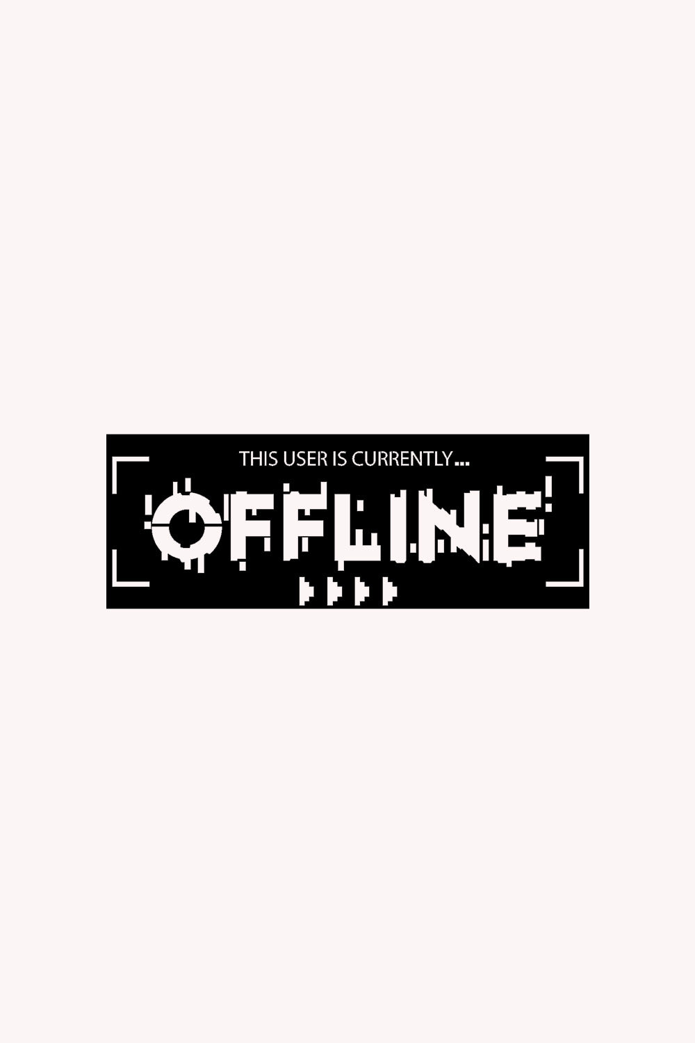 User Offline | Metalen Wanddecoratie