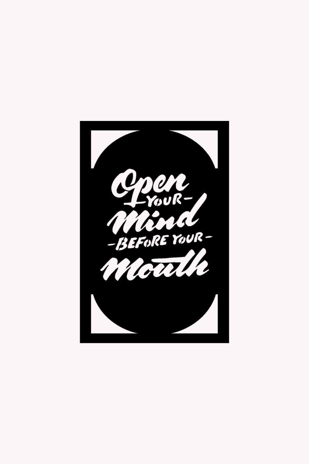 Open Your Mind | Metalen Wanddecoratie