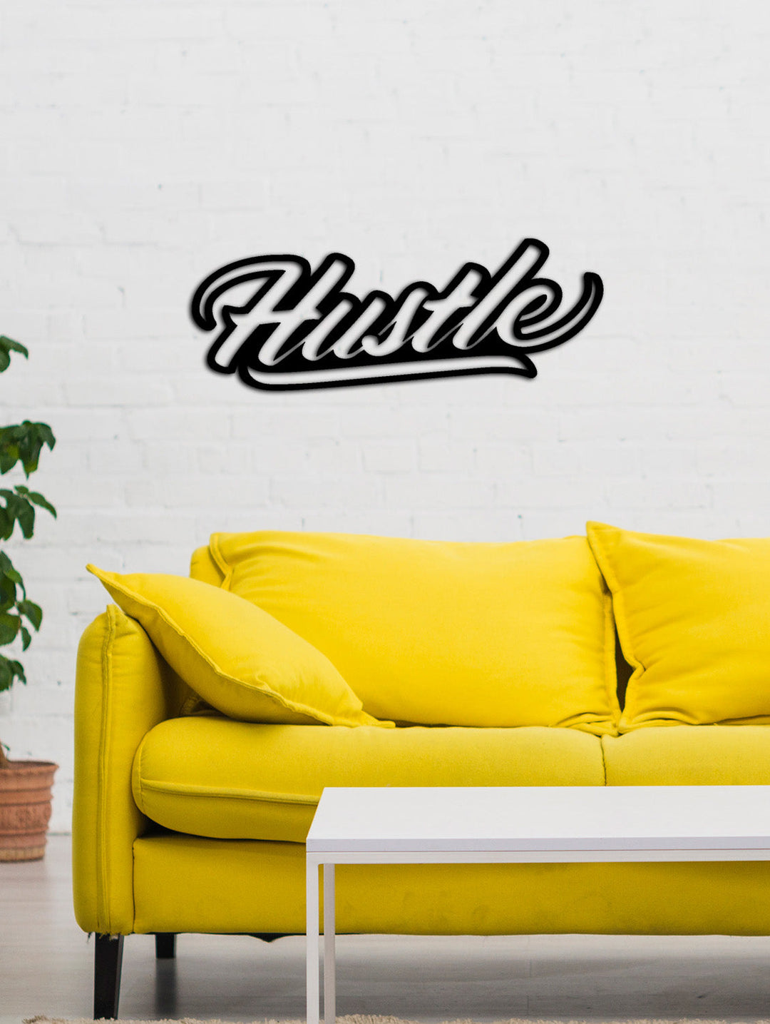 Hustle | Metalen Wanddecoratie