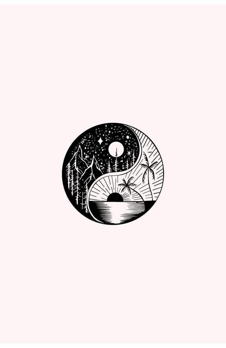 Yin Yang World | Metalen Wanddecoratie