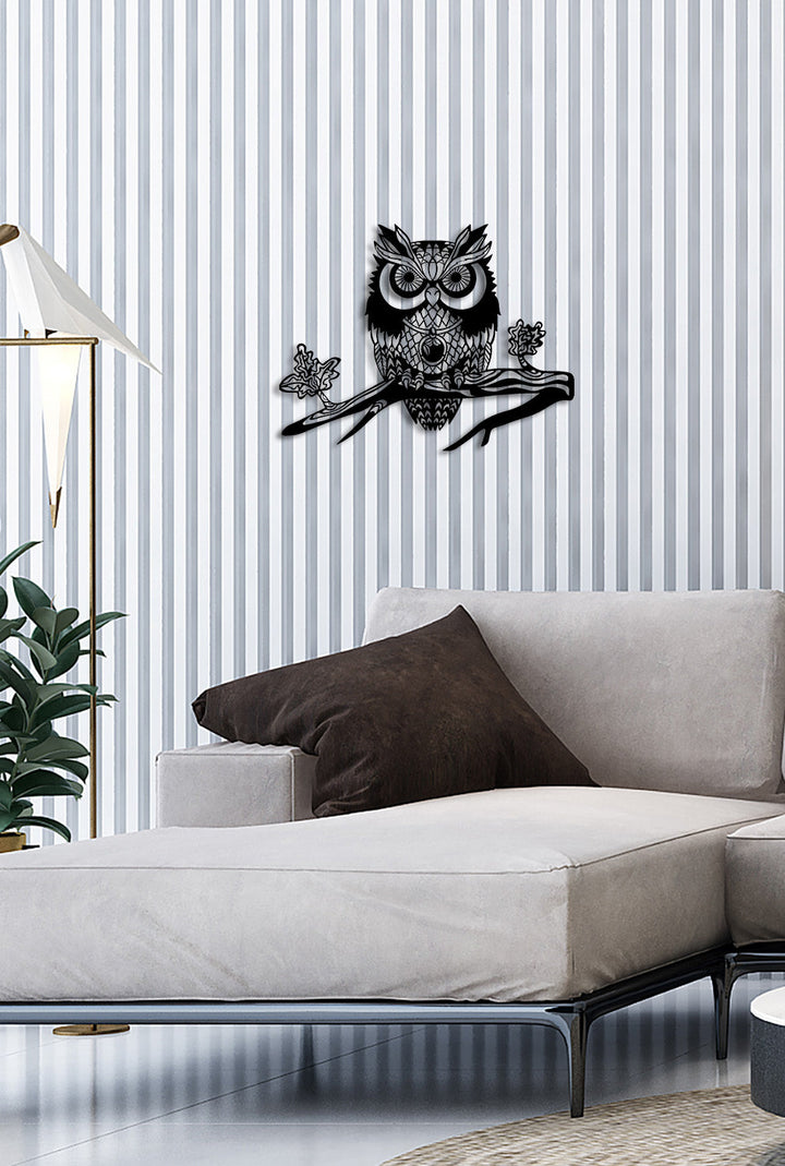 Mandala Owl | Metalen Wanddecoratie