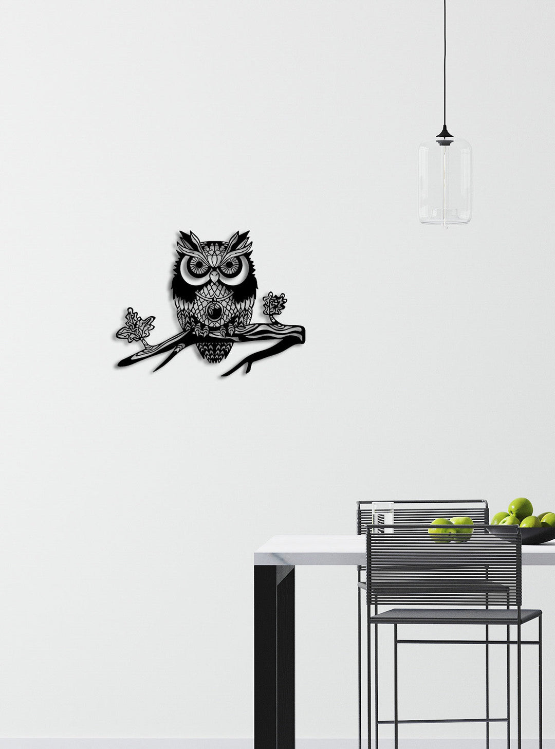 Mandala Owl | Metalen Wanddecoratie