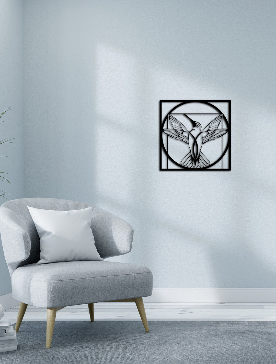 Da Vinci Bird | Metalen Wanddecoratie