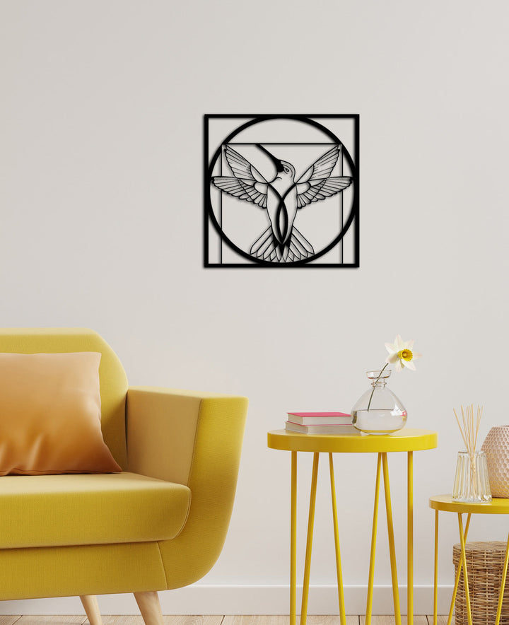 Da Vinci Bird | Metalen Wanddecoratie