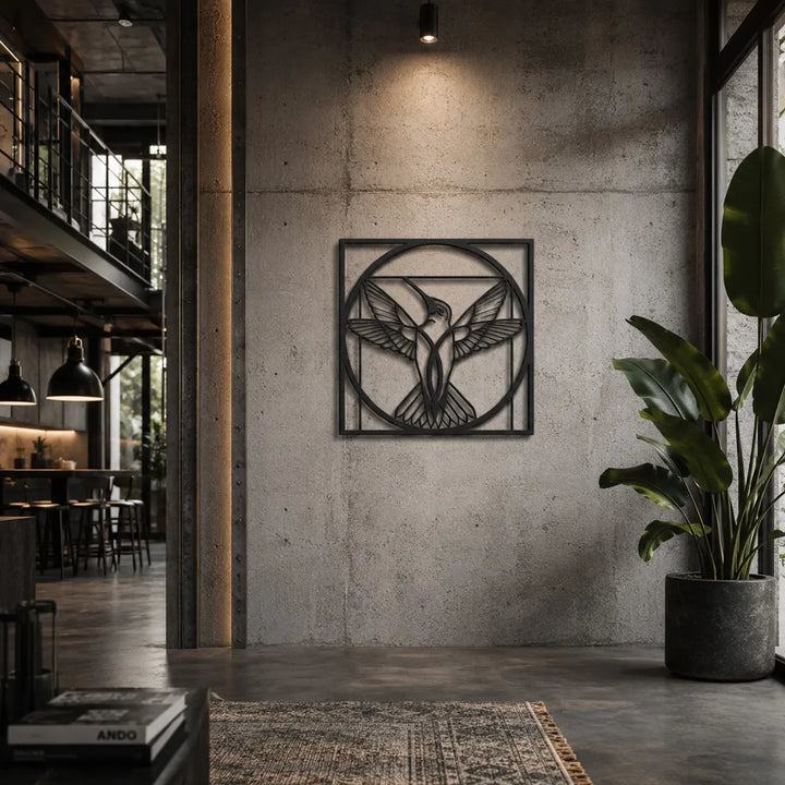 Da Vinci Bird | Metalen Wanddecoratie