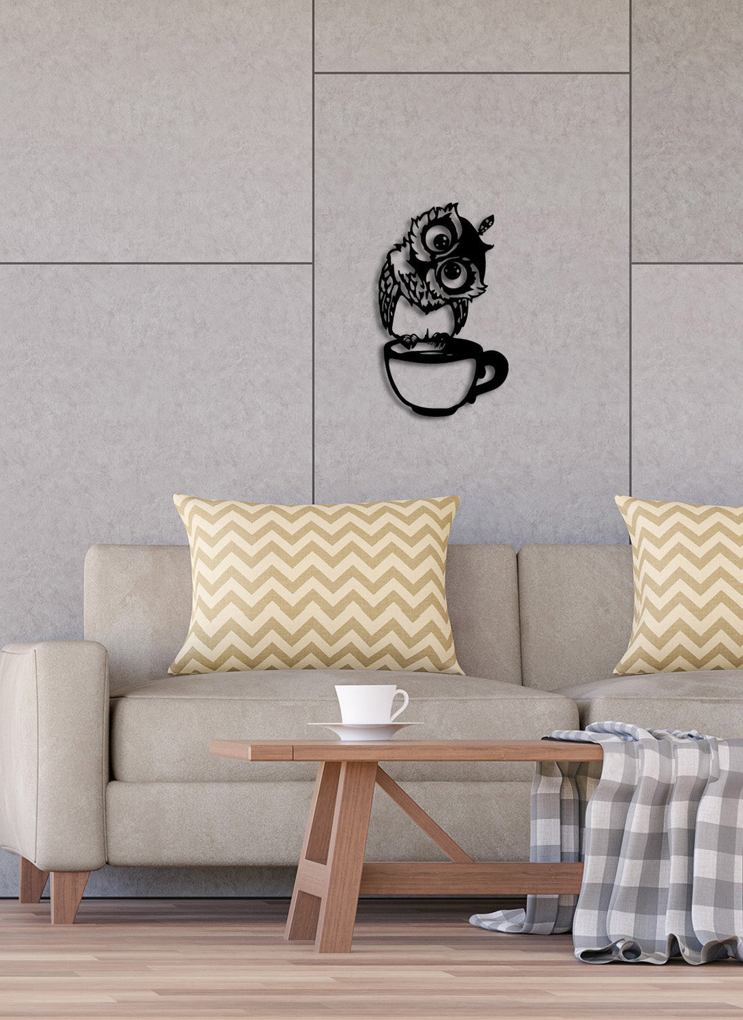 Coffee Owl | Metalen Wanddecoratie