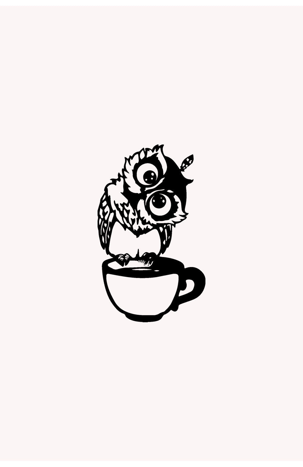 Coffee Owl | Metalen Wanddecoratie