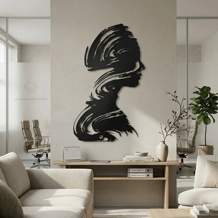 Moderne vrouwen kunst wanddecoratie voor kantoor
