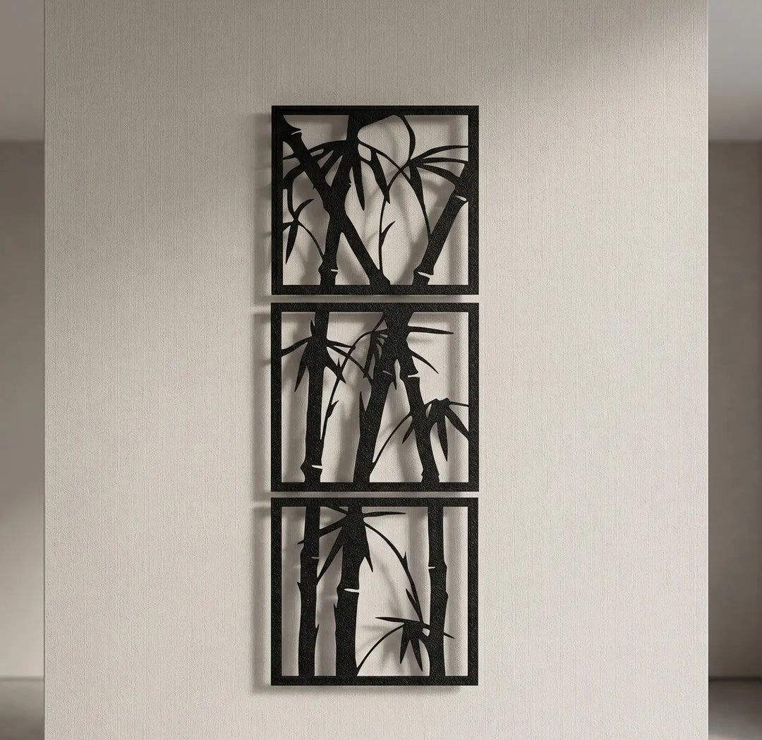 Japandi interieur metaal botanisch design bamboe bladeren rustgevend