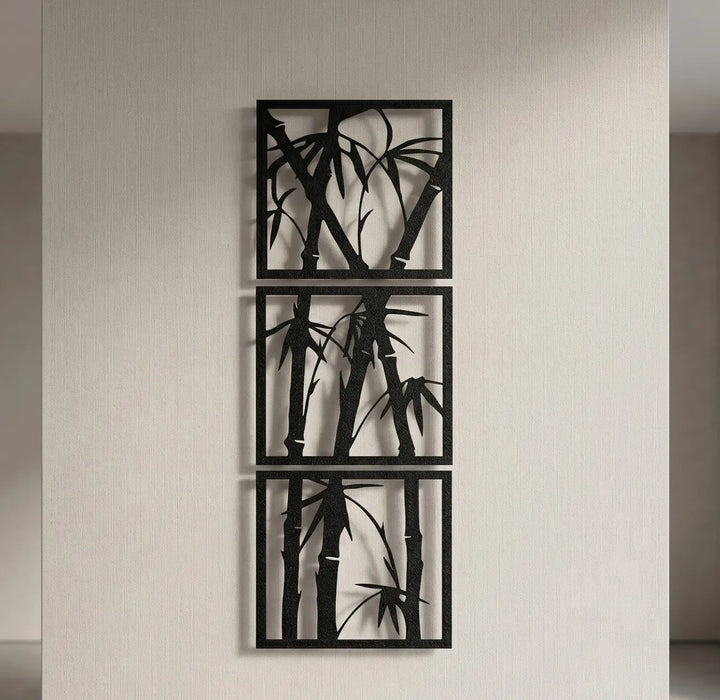 Japandi interieur metaal botanisch design bamboe bladeren rustgevend
