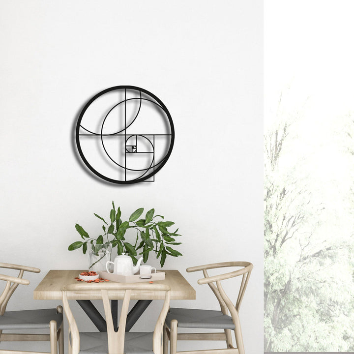 Japandi stijl geometrische wanddecoratie