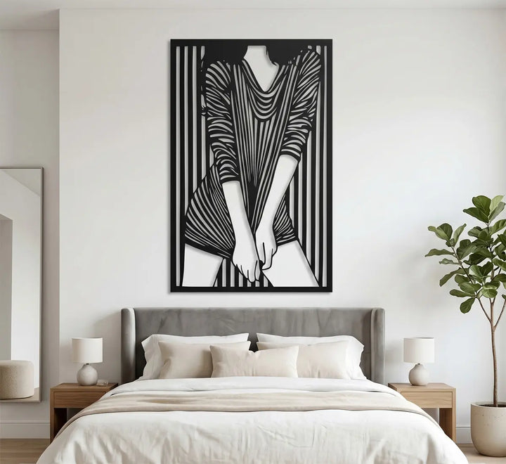 Luxe mode kunst voor walk-in closet en slaapkamer