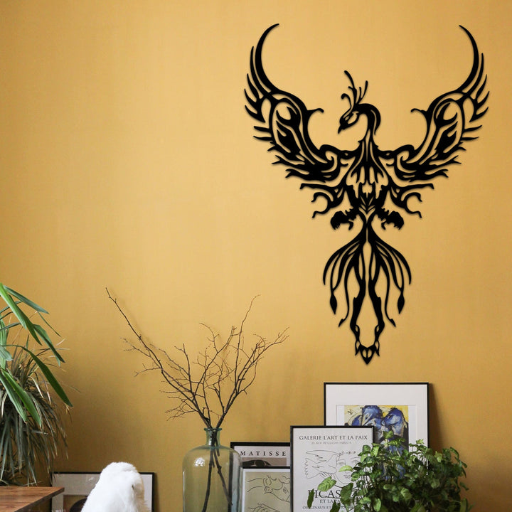 Phoenix Spirit metalen wanddecoratie