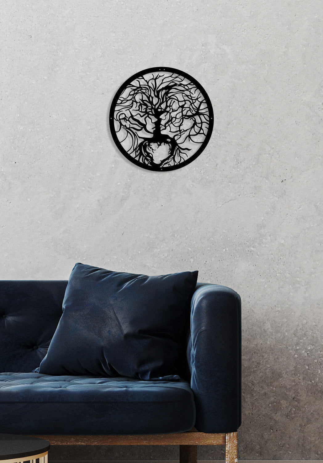 Modern en strak levensboom design voor een eigentijds interieur. Modern and sleek tree of life design for a contemporary interior.