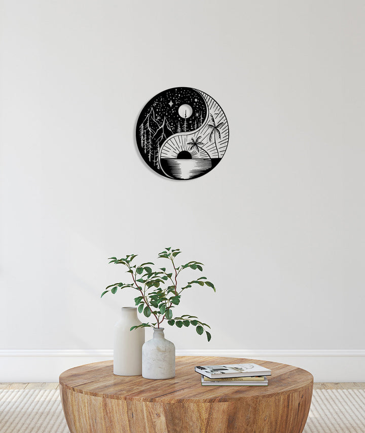 Het perfecte cadeau voor rustzoekers: de metalen 'Yin Yang World'. The perfect gift for peace seekers: the metal 'Yin Yang World'.